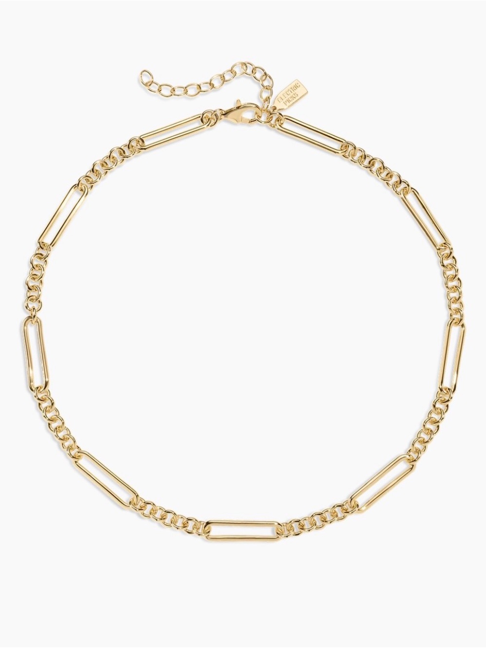 Gold- Plated Link Chain Necklace - electric picks